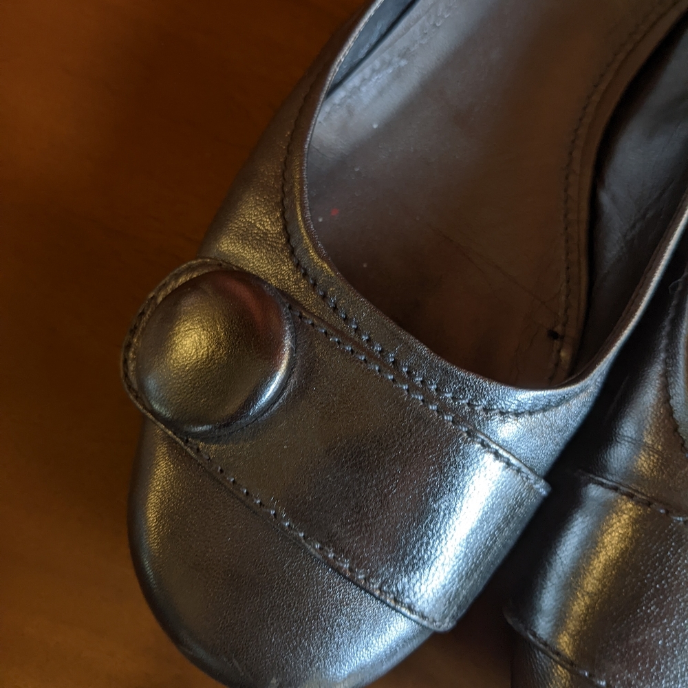 Silver Ecco Flats - image 3